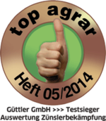top agra Siegel 05/2014: Testsieger  Güttler®